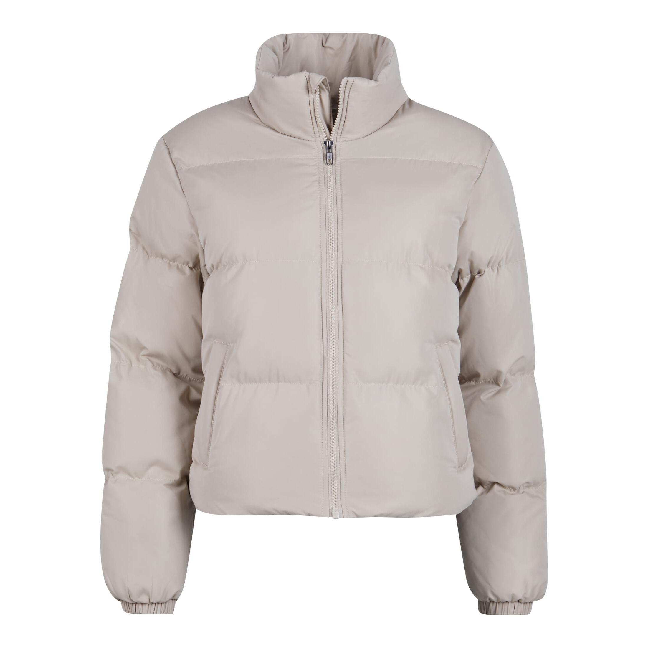 URBAN CLASSICS  kurze daunenjacke, damen peached 