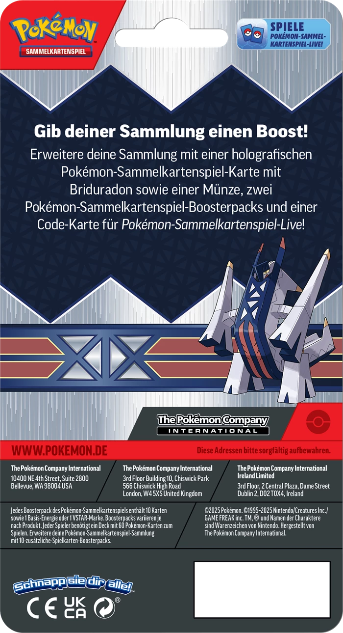 Pokémon  TCG: Scarlet & Violet Coin 2-Pack Briduradon Blister - EN 