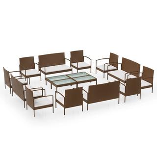 VidaXL Garten-lounge-set poly-rattan  