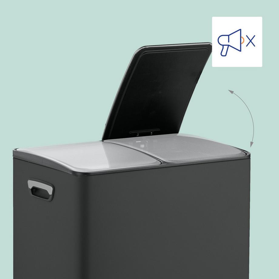 Northix Treteimer mit zwei Fächern  