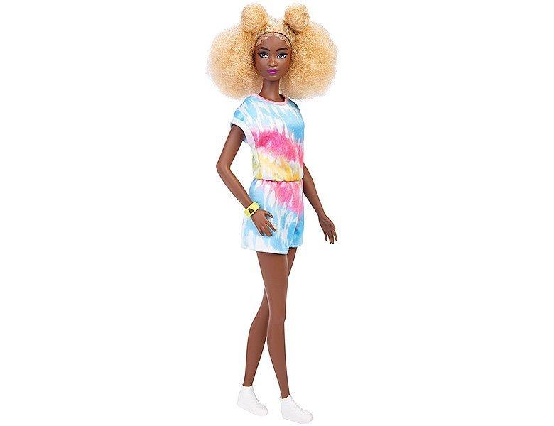 Barbie  Fashionistas Puppe Multi-Color Tie-Dye Romper 