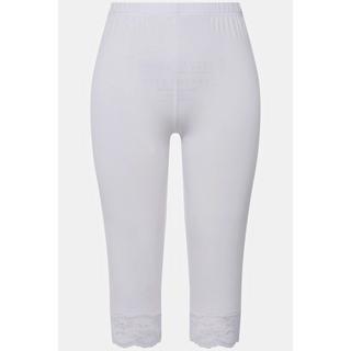 Ulla Popken  Pantaloni Capri con pizzo elasticizzato sull'orlo, fino alla tg. 72/74 