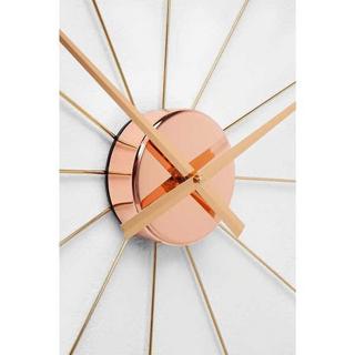 KARE Design Orologio da parete come ombrello in oro rosa  