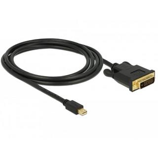 DeLock  DeLOCK 83989 câble vidéo et adaptateur 2 m Mini DisplayPort DVI-D Noir 