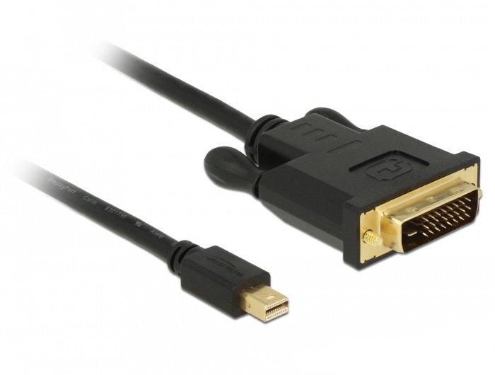 DeLock  DeLOCK 83989 câble vidéo et adaptateur 2 m Mini DisplayPort DVI-D Noir 