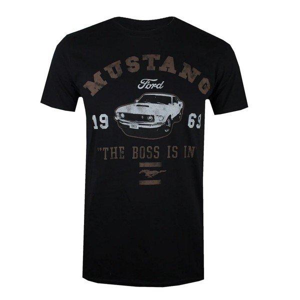 Image of Mustang The Boss Is In Tshirt Herren Schwarz XXL