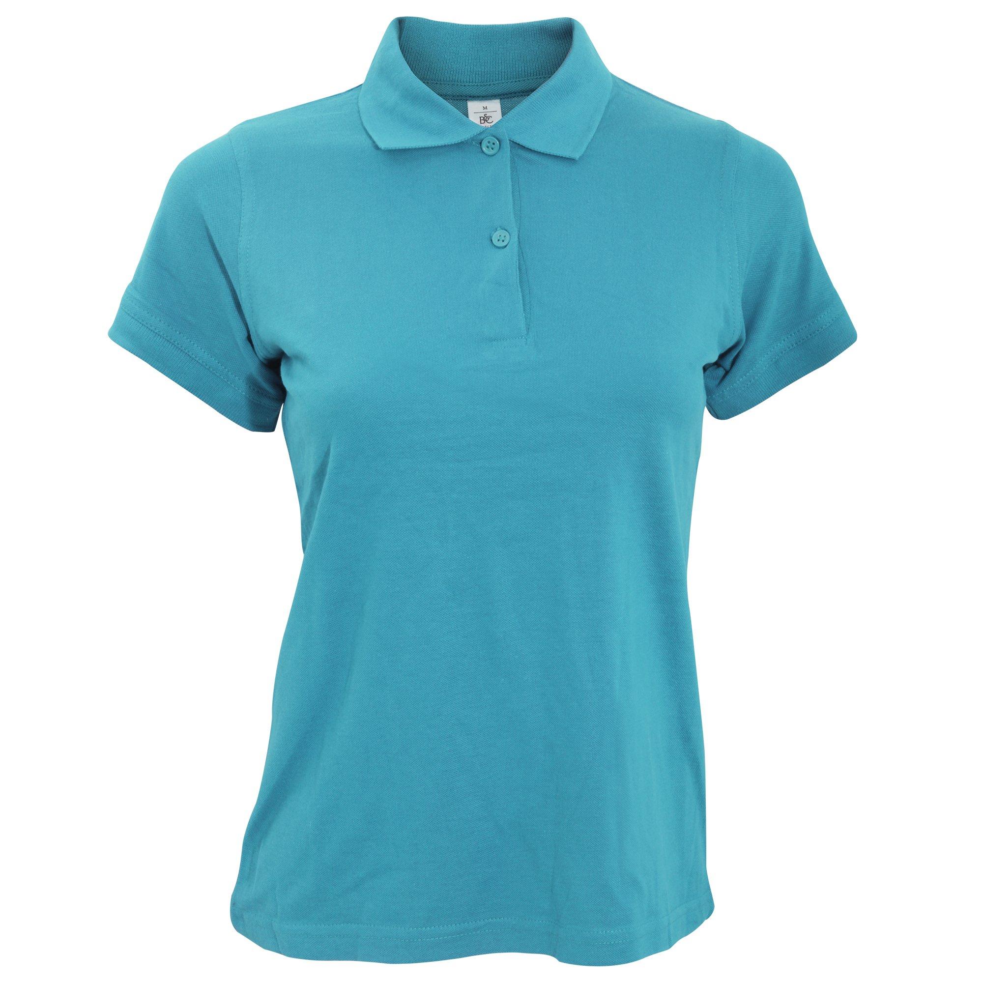 Image of B&c Safran Poloshirt, Kurzarm Damen Taubenblau XL