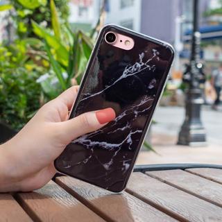 Cover-Discount  iPhone SE / 8 / 7 - Custodia in gomma Marble 