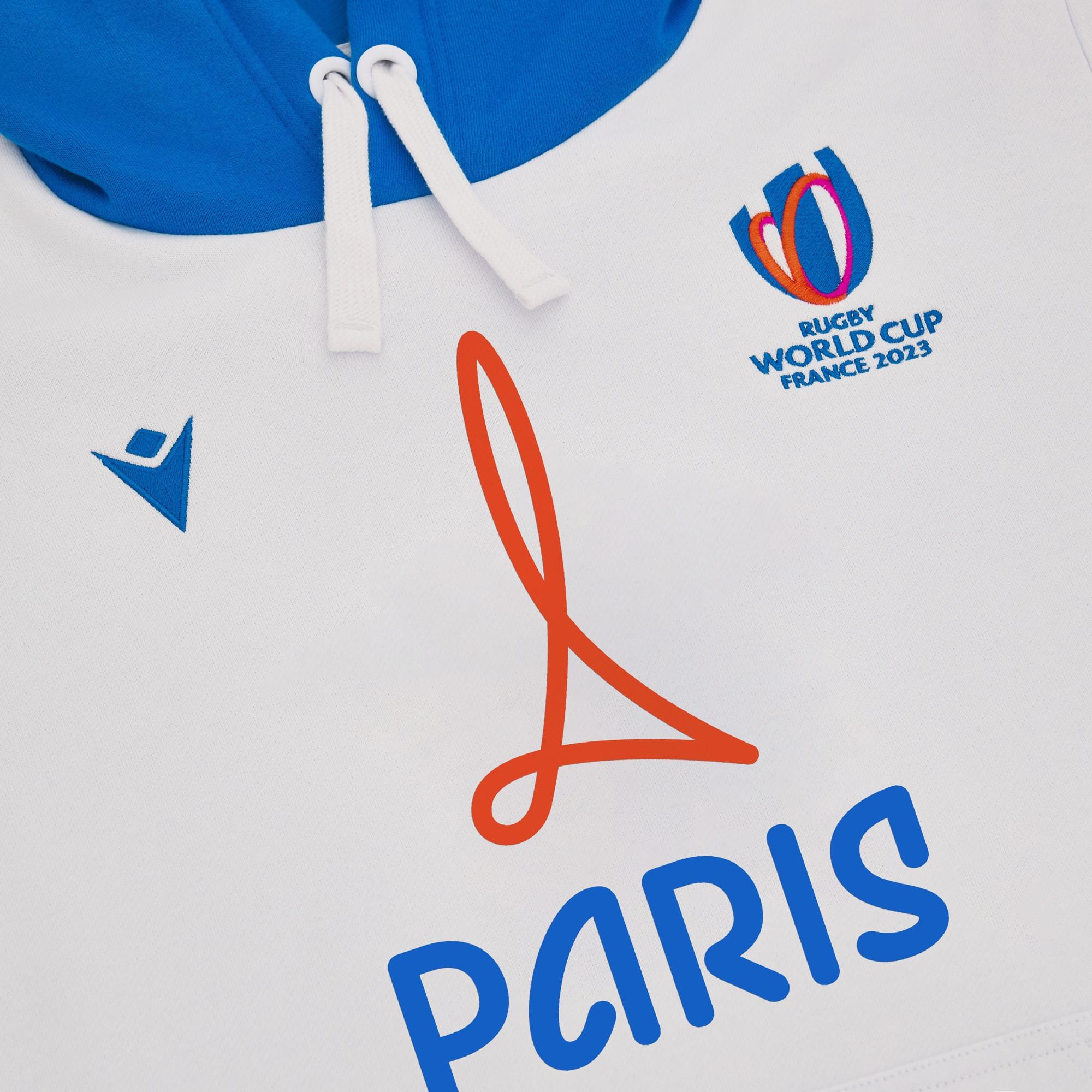 macron  sweatshirt à capuche rwc france 2023 paris 