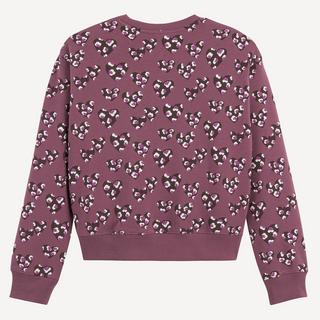 La Redoute Collections  Sweat col rond imprimé coeurs en molleton 