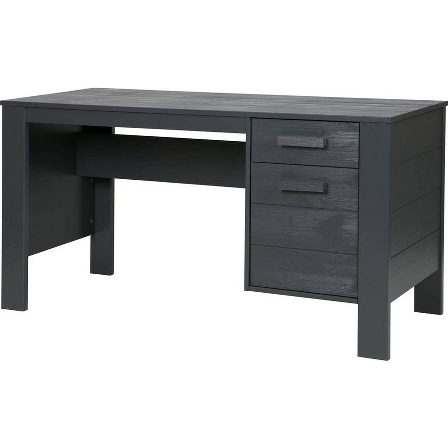 mutoni Scrivania Dennis pino acciaio grigio  