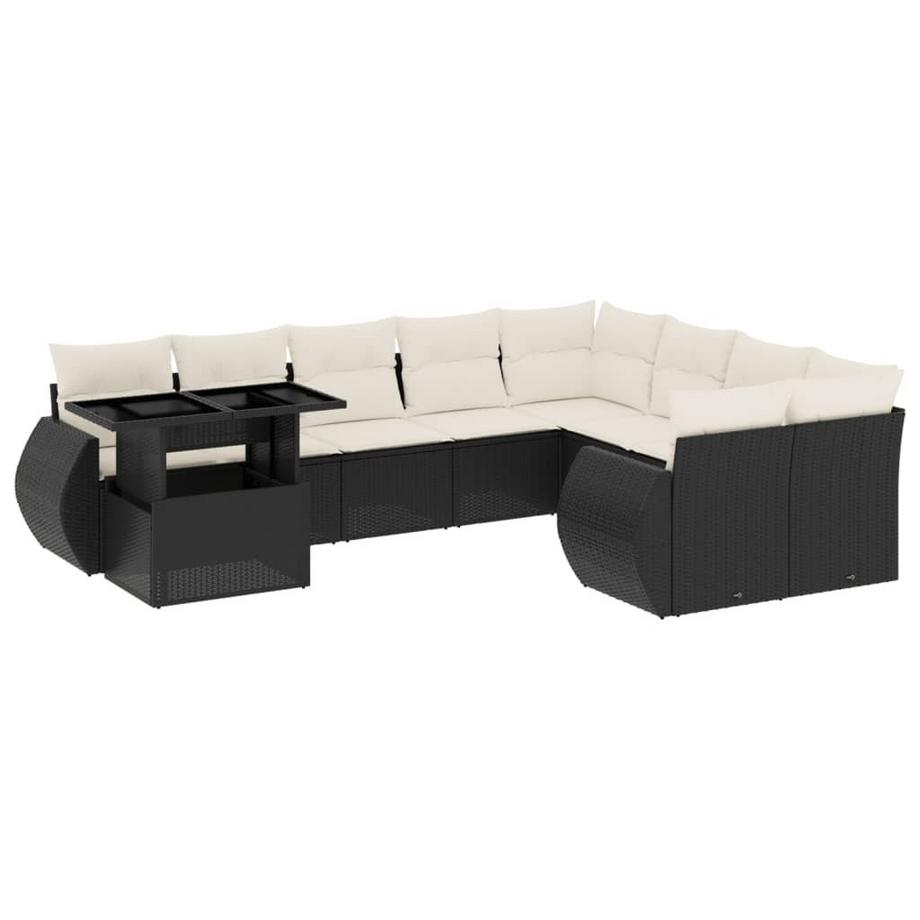Ensemble de canapés de jardin rotin synthétique