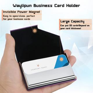 Only-bags.store Luxuriöses PU Leder Visitenkartenetui mit Magnetverschluss  