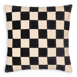 La Redoute Intérieurs Lysmée Schachbrett Kissenbezug  