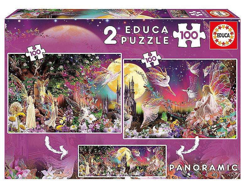 Educa  Puzzle Feen-Triptychon (2x100) 