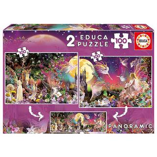 Educa  Puzzle Feen-Triptychon (2x100) 