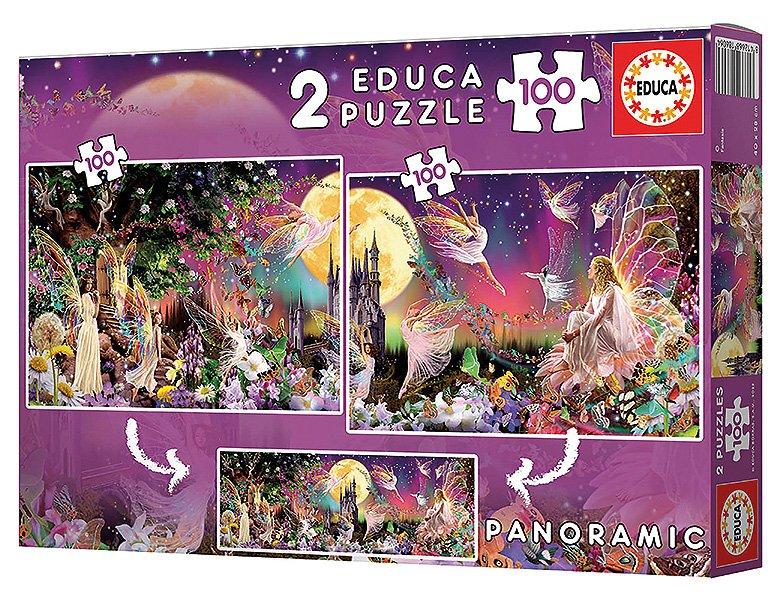 Educa  Puzzle Feen-Triptychon (2x100) 