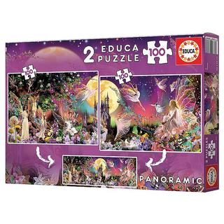 Educa  Puzzle Feen-Triptychon (2x100) 