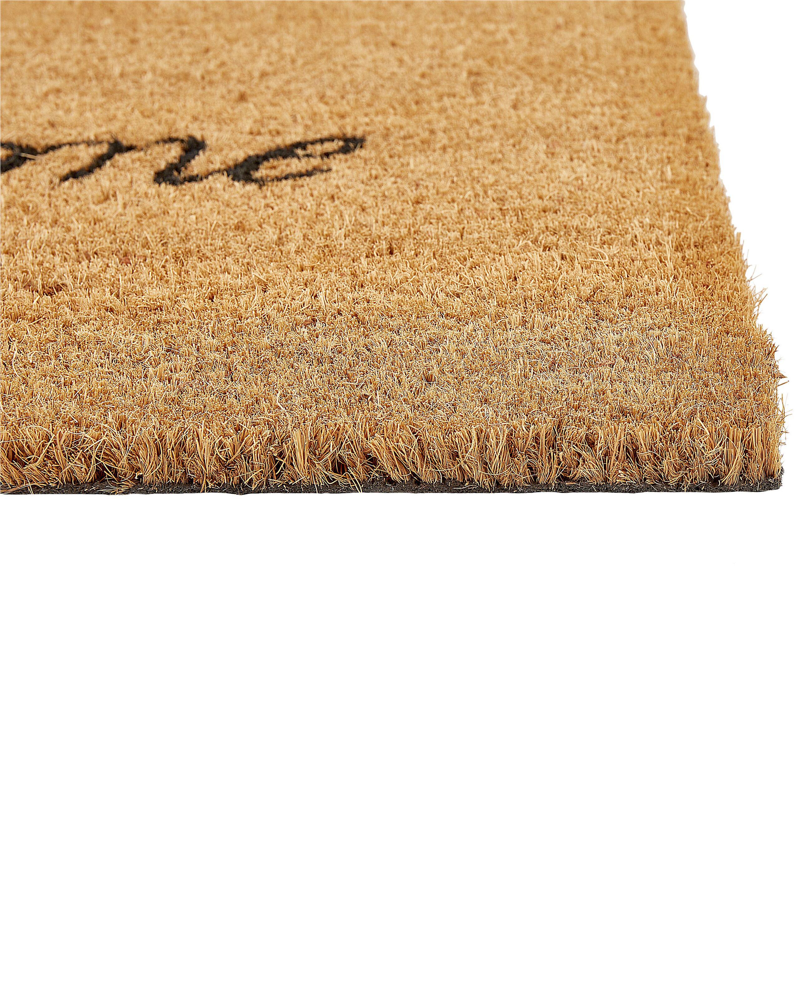 Beliani Fussmatte aus Kokosfasern Klassisch MAKALU  