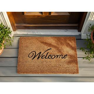 Beliani Fussmatte aus Kokosfasern Klassisch MAKALU  