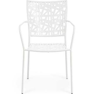 mutoni Fauteuil de jardin Kelsie blanc  