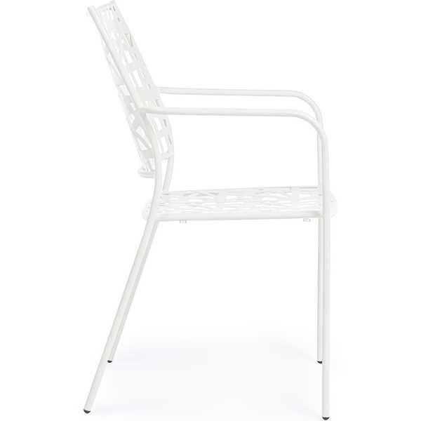 mutoni Fauteuil de jardin Kelsie blanc  