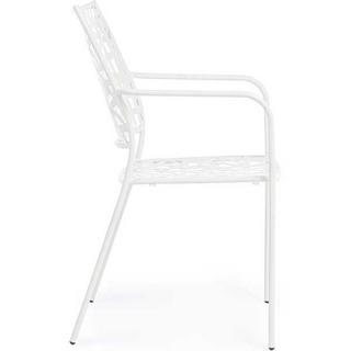 mutoni Fauteuil de jardin Kelsie blanc  