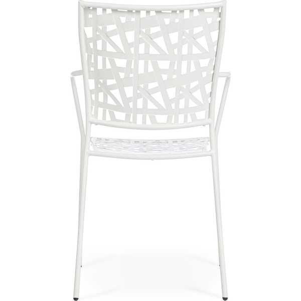 mutoni Fauteuil de jardin Kelsie blanc  