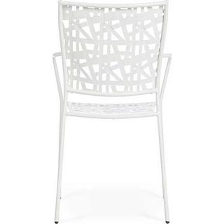 mutoni Fauteuil de jardin Kelsie blanc  