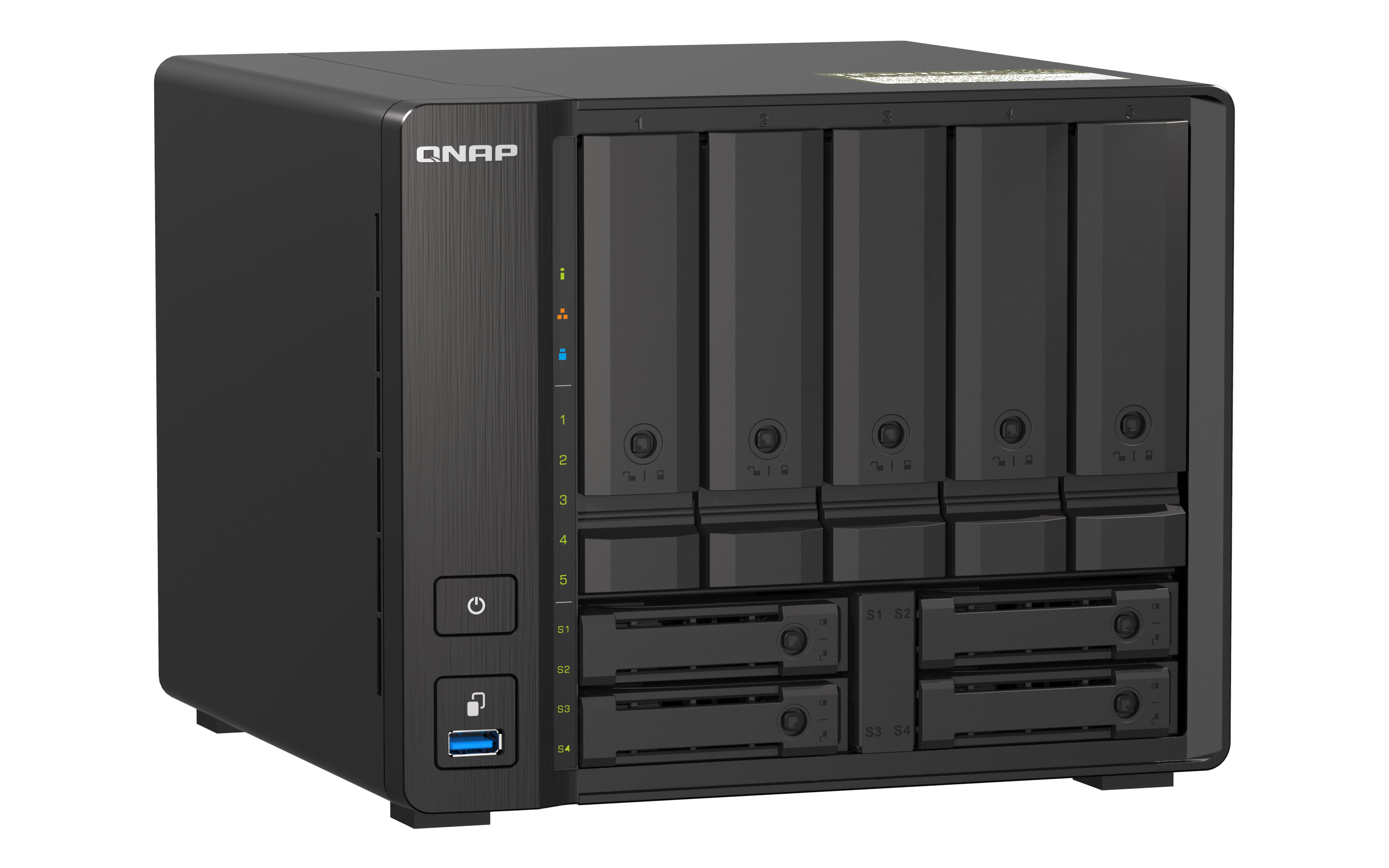 Qnap  TS-H973AX NAS Tower Ethernet/LAN Schwarz V1500B 