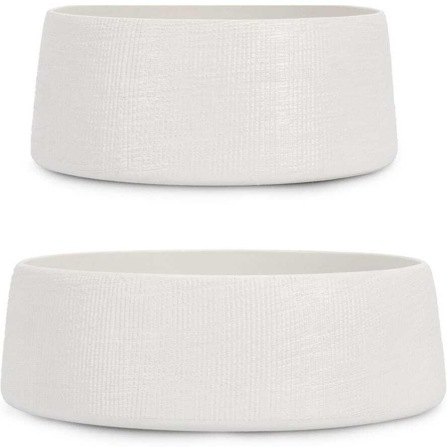 Image of Deko Schale Cyprus Weiss (2er-set) Unisex Weiss ONE SIZE