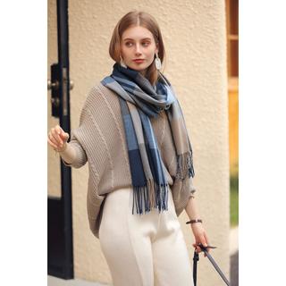 Only-bags.store Karierter Kaschmir-Look Oversized Schal  