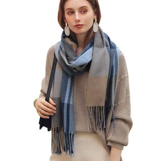 Only-bags.store Karierter Kaschmir-Look Oversized Schal  