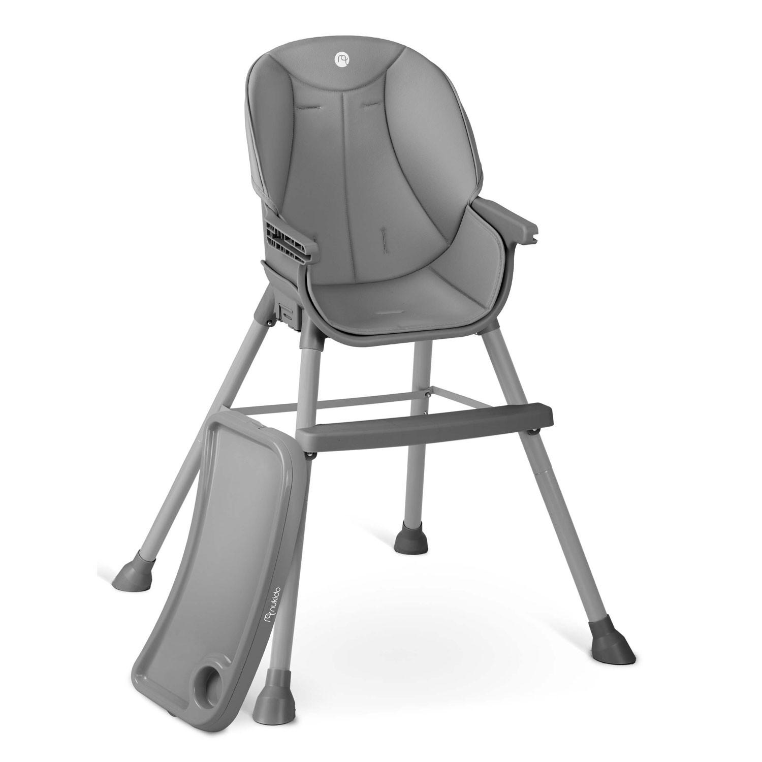 B2X  Chaise d'alimentation Nukido Tilo, grise 