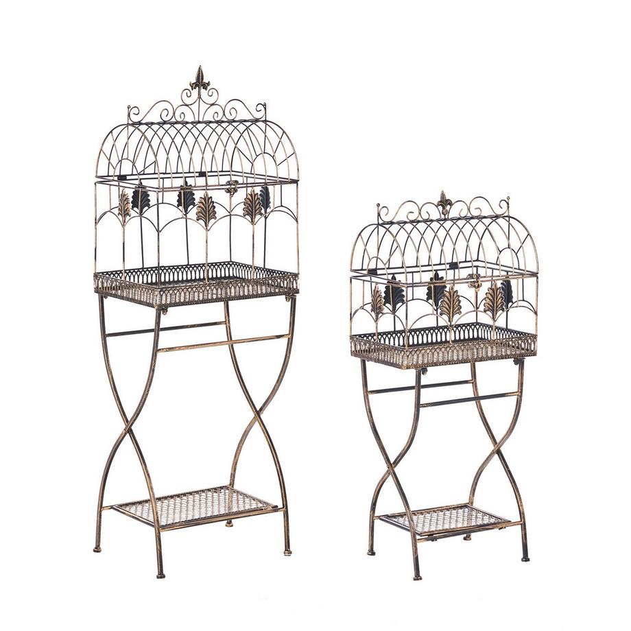 Beliani Regal 2er Set aus Eisen Retro SICILY  