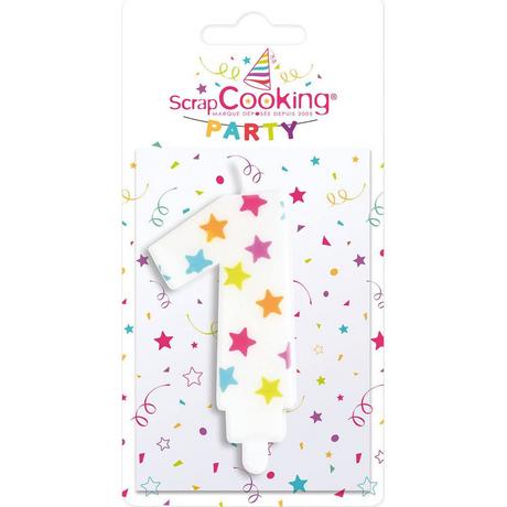 ScrapCooking Kerze Zahl 1  