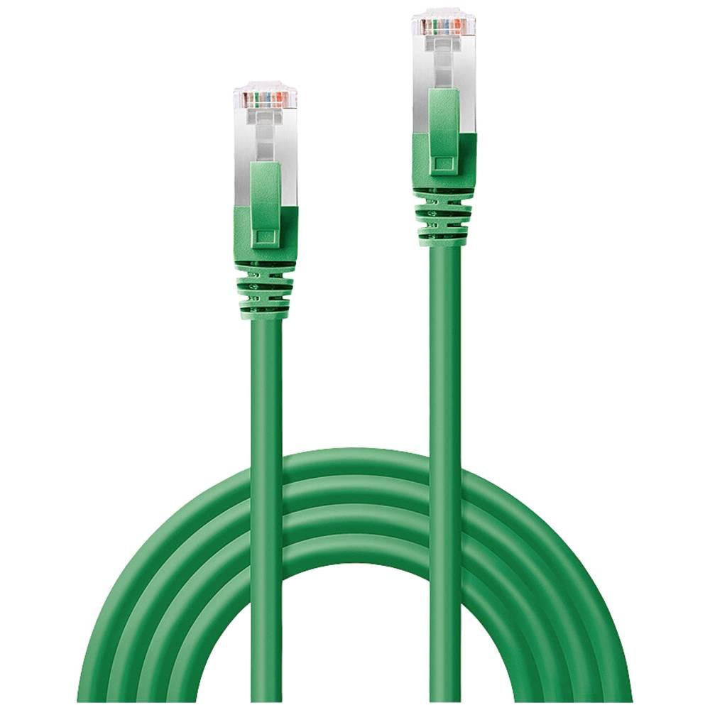 LINDY  RJ45 Netzwerkkabel, Patchkabel CAT 6a S/FTP 15.00 m Grün 1 St. 