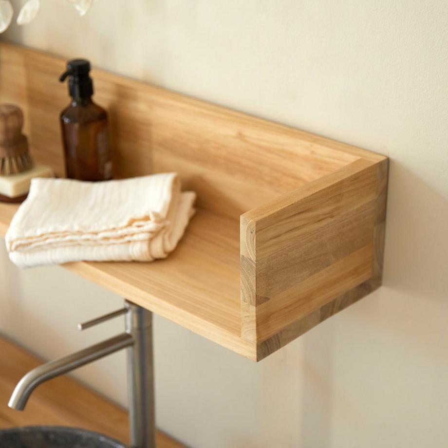Tikamoon Mensola per il bagno in teak massello Arty  