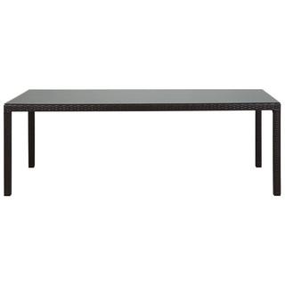 Beliani Table de salle à manger de jardin en Polyrotin Traditionnel ITALY  