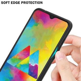 Cadorabo  Housse compatible avec Samsung Galaxy M21 / M30s - Coque de protection bicolore en silicone TPU et dos en verre trempé 