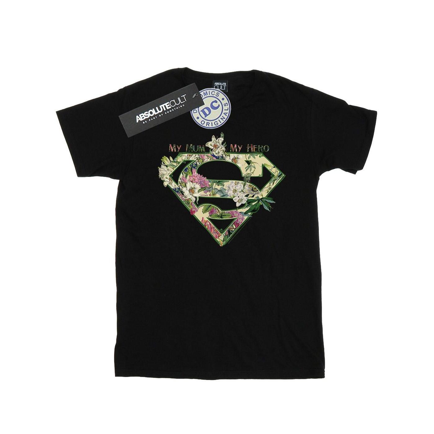 Image of Supergirl My Mum My Hero Tshirt Damen Schwarz XL