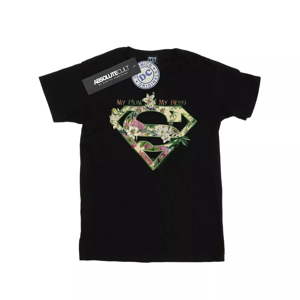 DC COMICS - My Mum Hero TShirt, für Damen, Schwarz, Größe XL