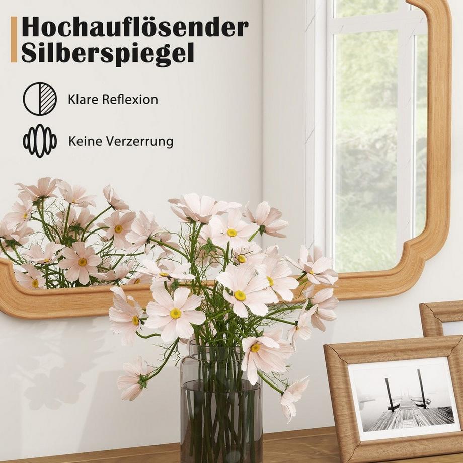 Northix Rechteckiger Wandspiegel  