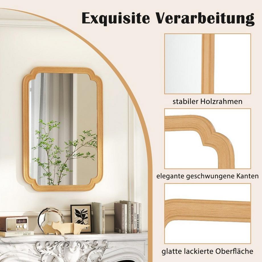 Northix Rechteckiger Wandspiegel  