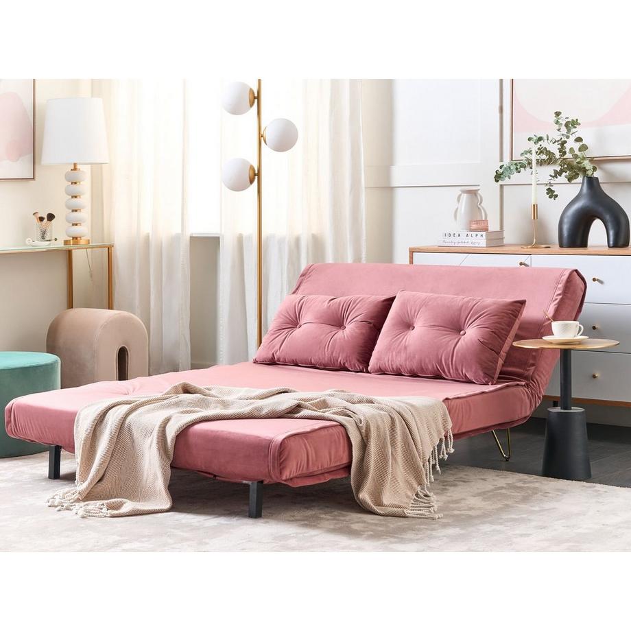 Beliani Wohnzimmer Set aus Samtstoff Glamourös VESTFOLD  