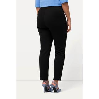 Ulla Popken  Pantalon en jersey texturé, taille élastique 