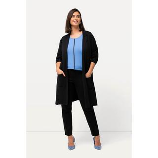 Ulla Popken  Pantalon en jersey texturé, taille élastique 