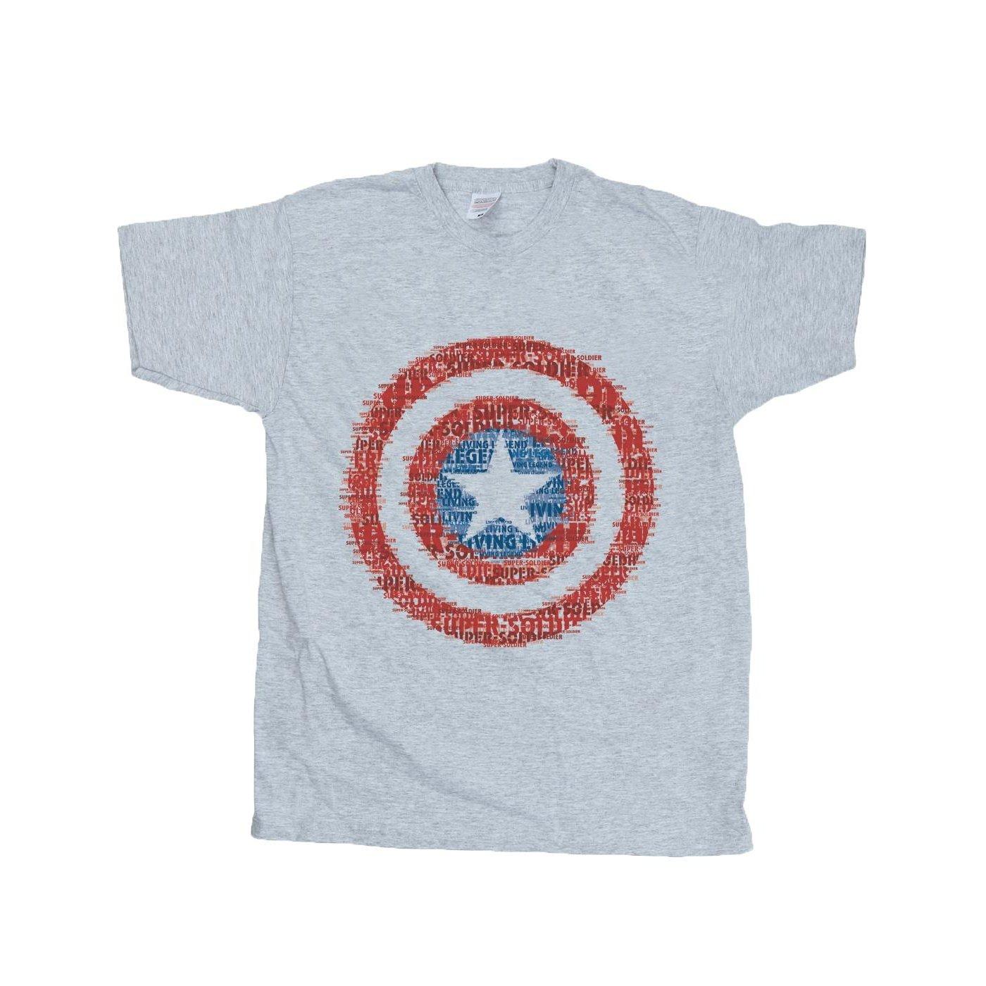Image of Captain America 75th Super Soldier Tshirt Herren Grau S