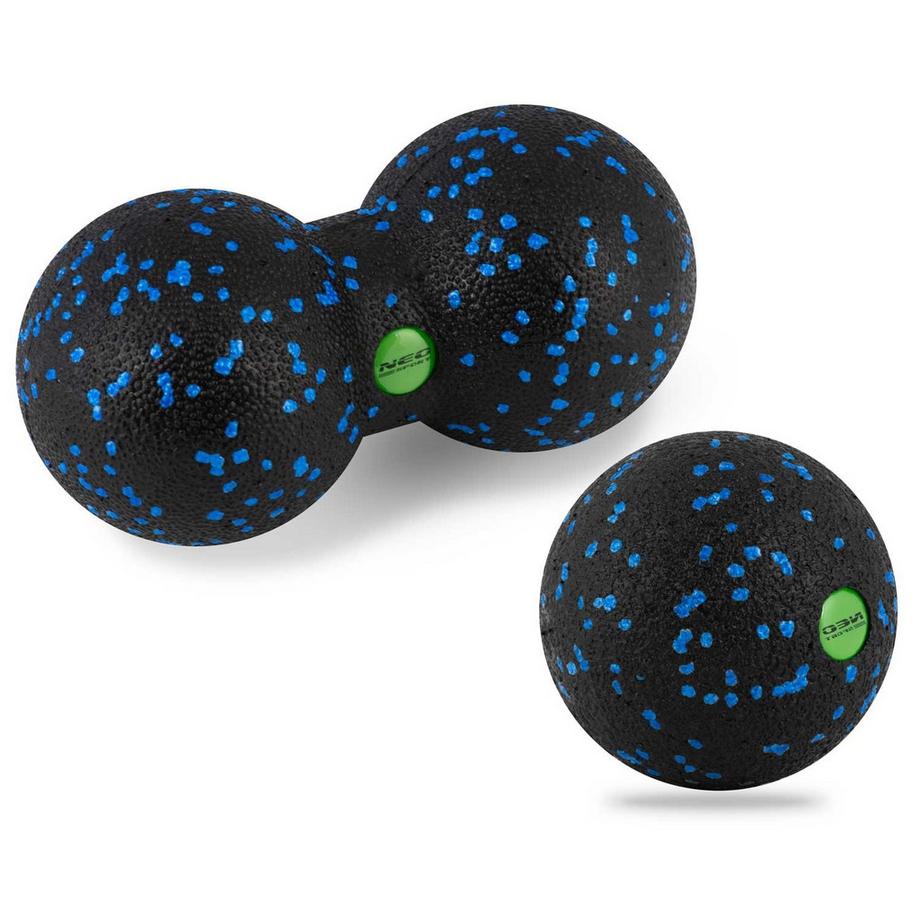 B2X  Sfera da massaggio + Sfera da massaggio doppia - Set - NS-997 Nero/Blu 