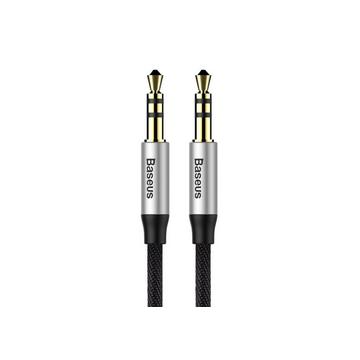 Baseus CAM30CS1 Audio-Kabel 1,5 m 3.5mm Schwarz, Silber
